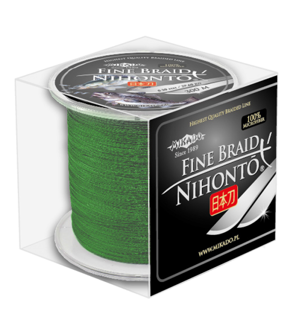 Mikado Nihonto Fine Braid Zöld 0.18mm 300m fonott zsinór