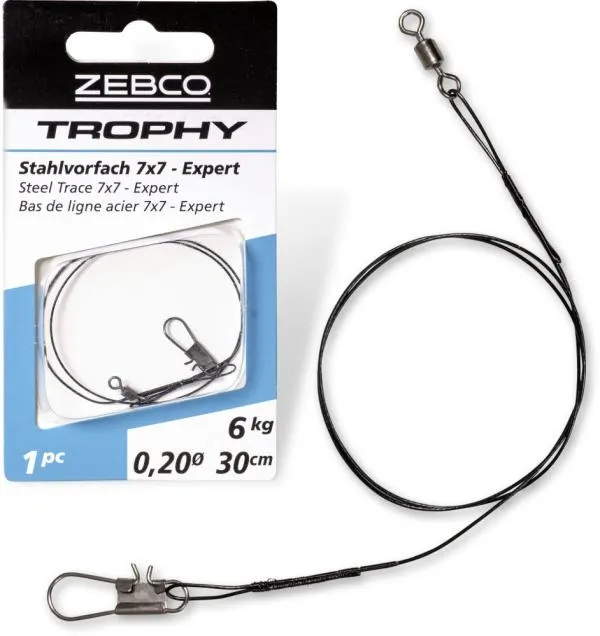 Zebco Trophy drótelőke 7x7 - Expert 30cm 6kg 1darab