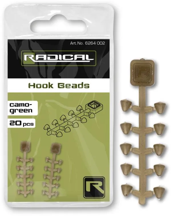 Radical Hook Beads camo-green 20 darab