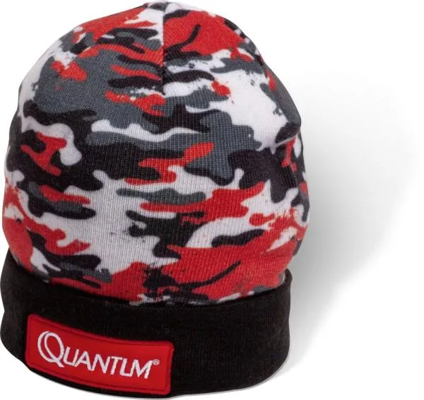 Quantum Winter Cap black/red camou