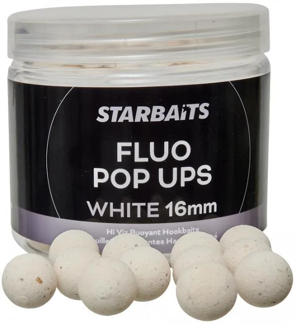 STARBAITS Fluo Pop Ups White 16mm 70g PopUp