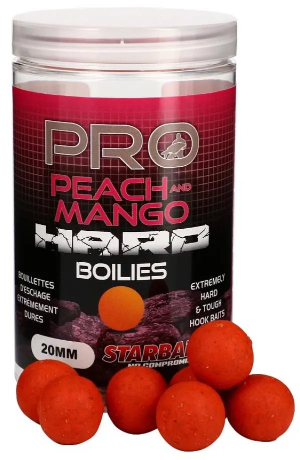 Starbaits Pro Peach & Mango Hard Boilies 20mm 200g horog b...