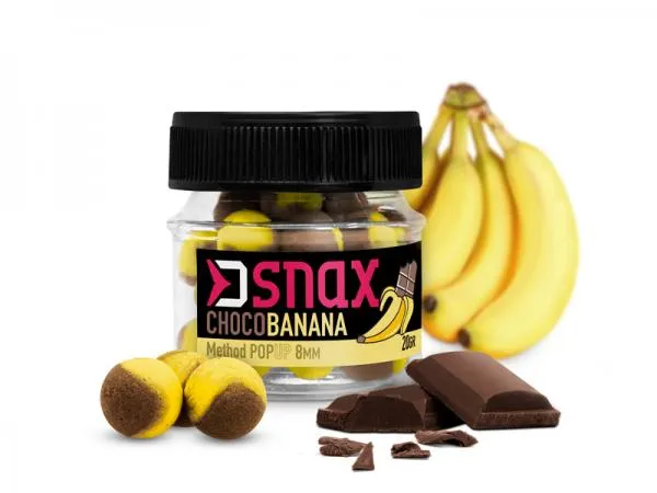 D SNAX POP csali 8mm 20g Csokoládé-Banán PopUp