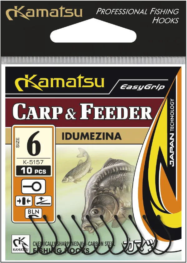 KAMATSU Kamatsu Idumezina Carp & Feeder 8 Black Nickel Rin...