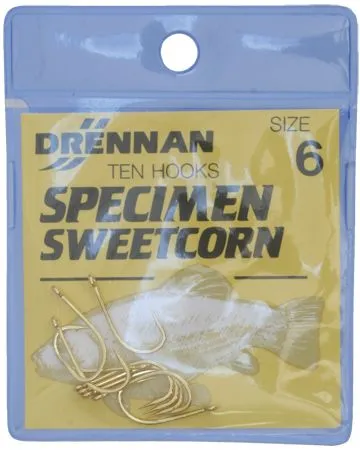 Drennan horog specimen sweetcorn 12 gold 10db/cs E
