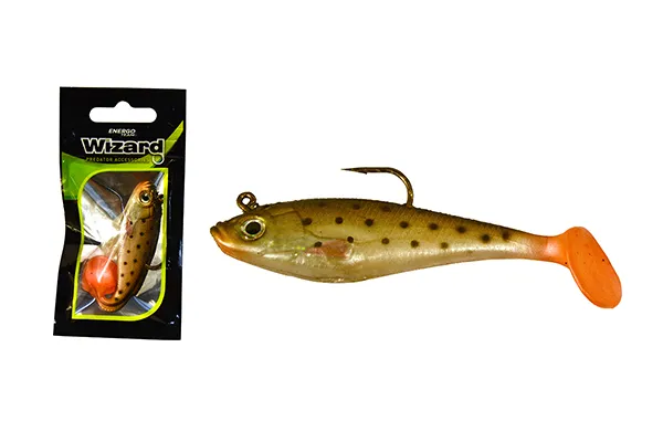 WIZARD SWIMBAIT - PADDLE LONG  - 3 INCH - REDROACH