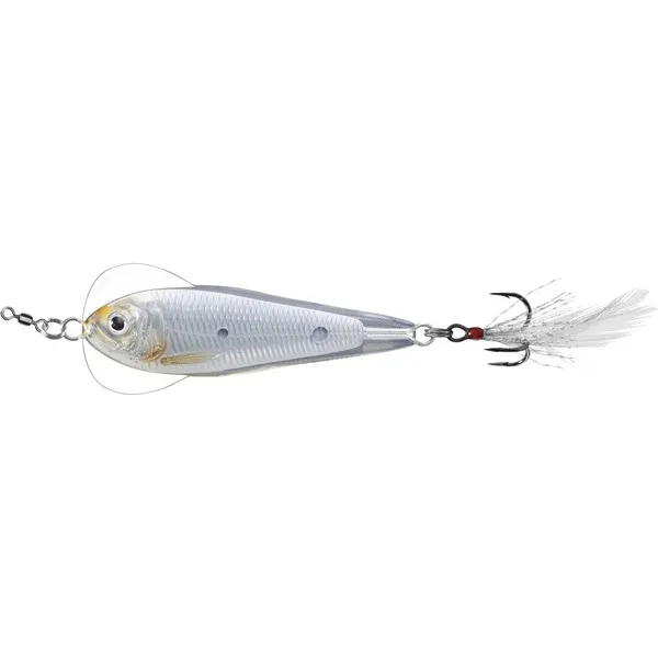 LIVETARGET FLUTTER SHAD JIGGING SPOON SILVER/BLACK 55 MM 1...