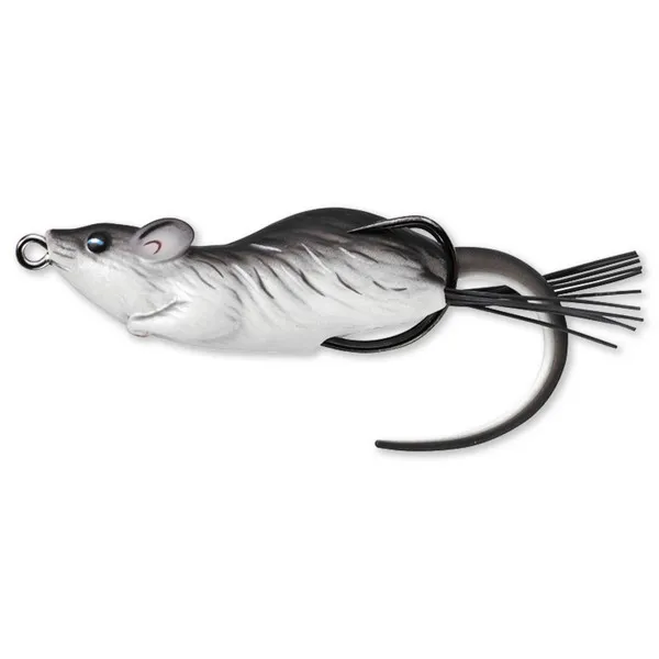 LIVETARGET MOUSE WALKING BAIT GREY/WHITE 60 MM 11 G