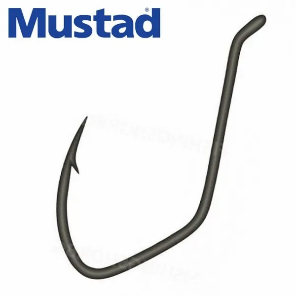 MUSTAD ULTRA NP SINGLE CATFISH, BLACK NICKEL 6/0 5DB/CSOMA...