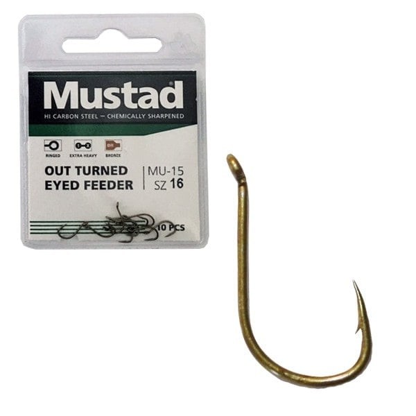 MUSTAD ULTRA NP OUT TURNED EYED FEEDER 14 10DB/CSOMAG