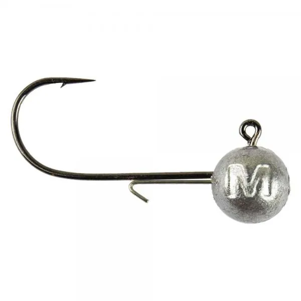 MUSTAD  BALL JIG HEAD W/KEEPER 1 3G 6PCS LEAD