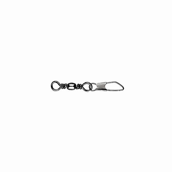 MUSTAD BARREL SWIVEL WITH SAFETY SNAP 1/0×A5 6DB/CSOMAG