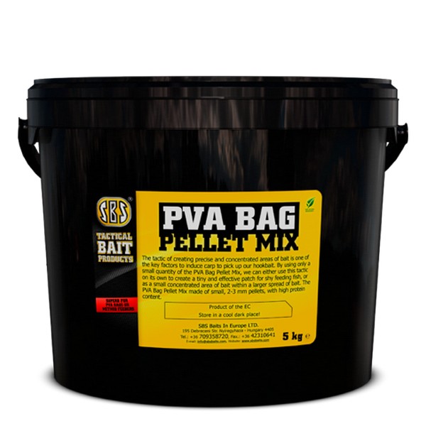 SBS PVA BAG PELLET MIX BLACK NATURAL 500 G