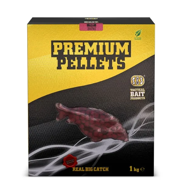 SBS Premium Pellets Krill Halibut 5kg 6mm Etető Pellet