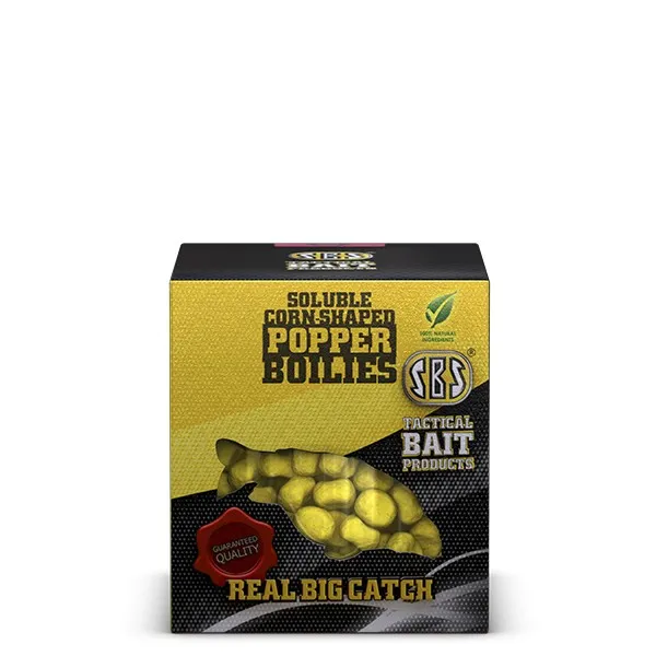 SBS SOLUBLE CORN SHAPED POPPER BOILIES 8,10MM SQUID & OCTO...