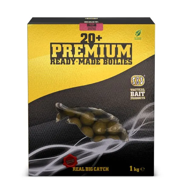 SBS 20+ Premium Ready-Made Krill Halibut 1kg 30mm Etető Bo...