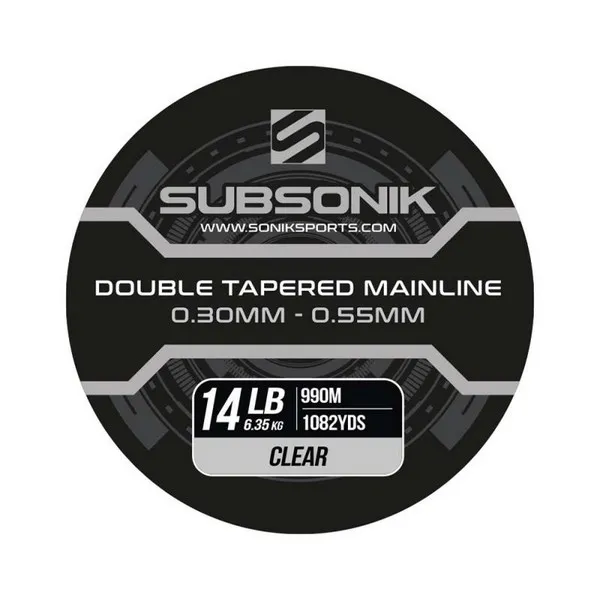 SUBSONIK DOUBLE TAPERED MAIN LINE CLEAR 14LB 990m FELVASTA...