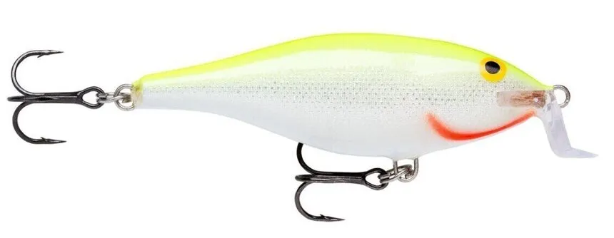 Rapala Shallow Shad Rap Silver Fluorescent Chartreuse 7 cm...