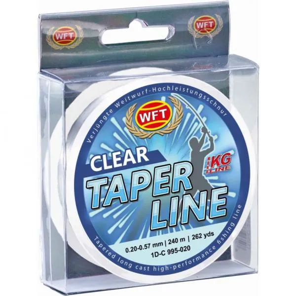 WFT TAPER LINE 0,23-0,57  monofil zsinór CLEAR 240M