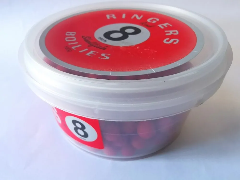 RINGERS RED SHELLFISH BOILIES 8MM PopUp