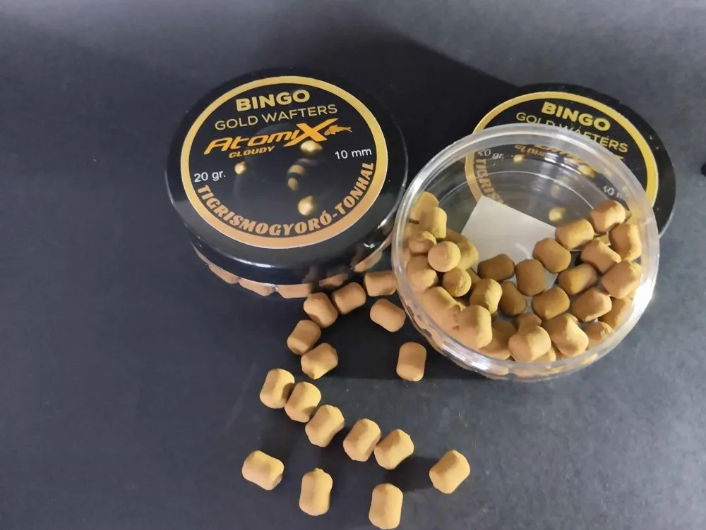 ATOMIX 20G 10MM BINGÓ GOLD WAFTERS TIGRISMOGYORÓ-TONHAL