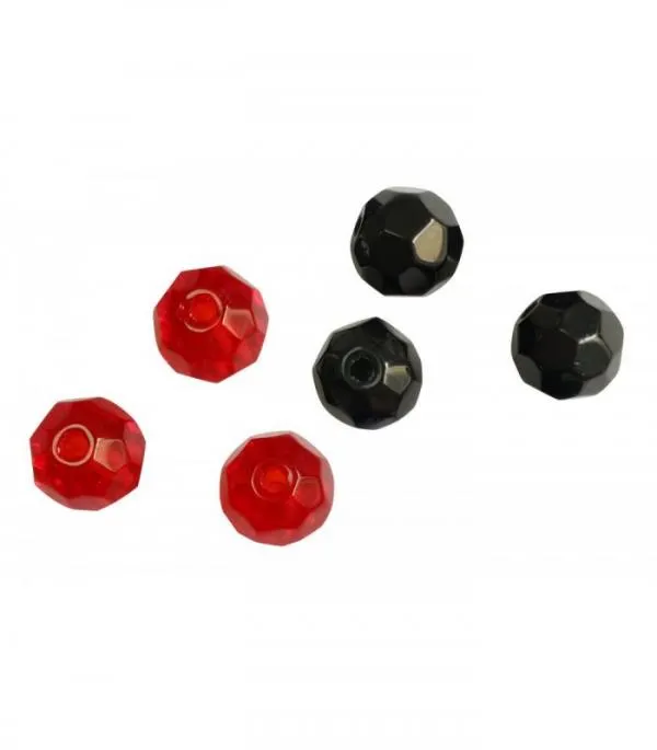 Mikado Jaws Glass Bead 8mm Red