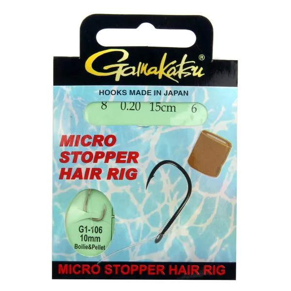 BKS-Micro Stopper Hair rig 15cm  6db/cs Akció -50%