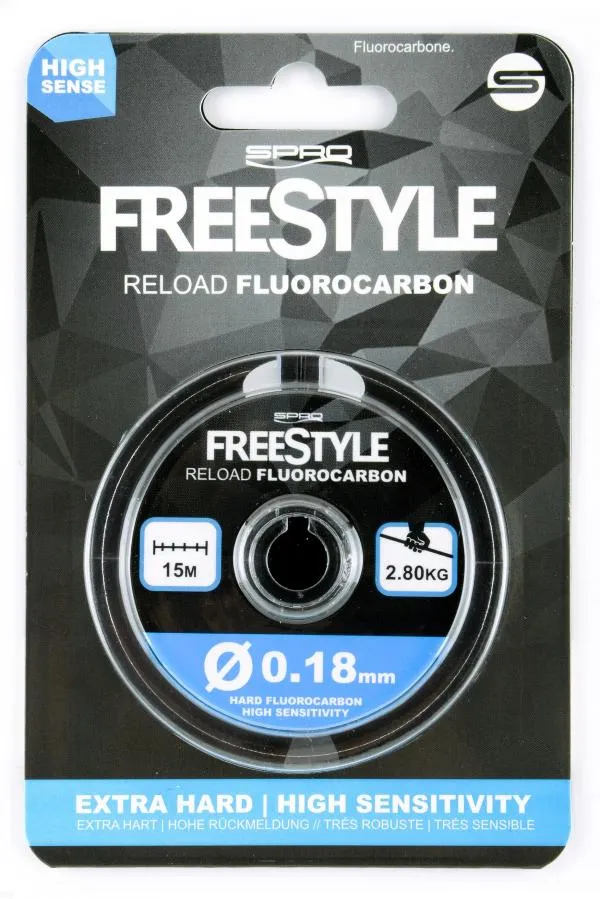 Nevis Freestyle Fluorocarbon előkezsinór 15m 0,18mm