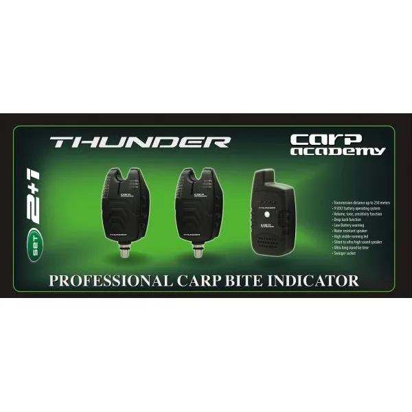 Carp Academy Thunder 2+1 Elektromos kapásjelző szett 