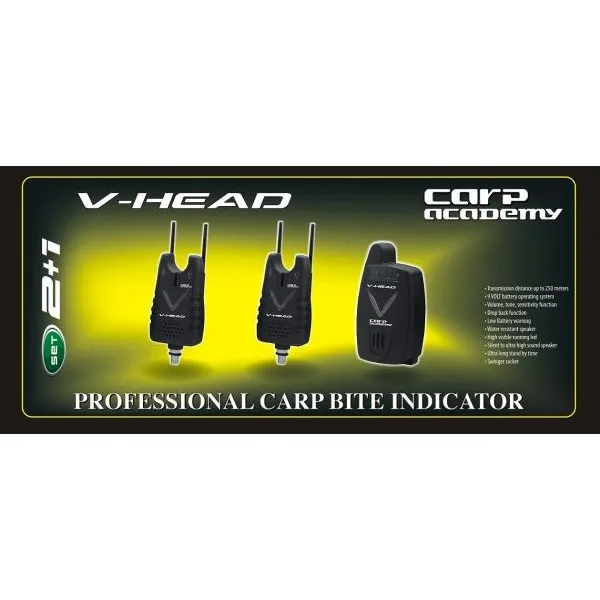 Carp Academy V-Head 2+1 Elektromos kapásjelző szett 