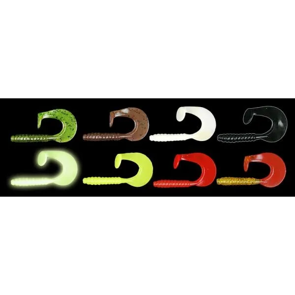 Vantage twister spira 8cm 10db/cs /neon zöld/
