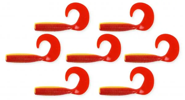 Twister 6cm 7db/cs  sárga-piros