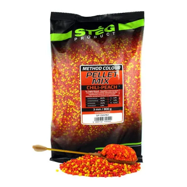 Stég Pellet Mix 800g 3mm Chili-Peach