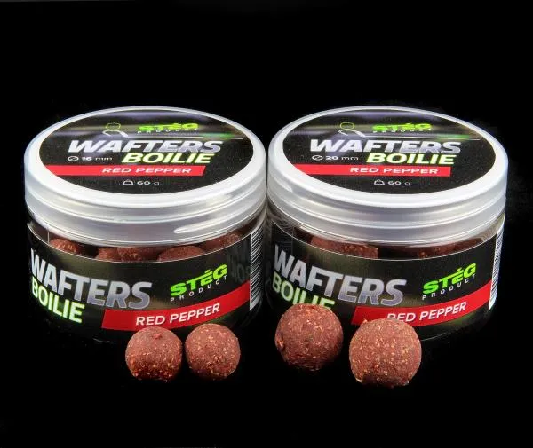 Stég Wafters Boilie 16mm RED PEPPER 60g Wafter