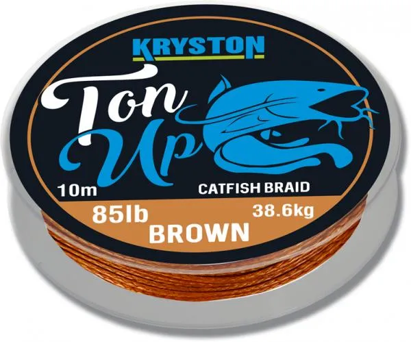 Kryston Ton Up Catfish Braid 85lb 10m  fonott előkezsinór...