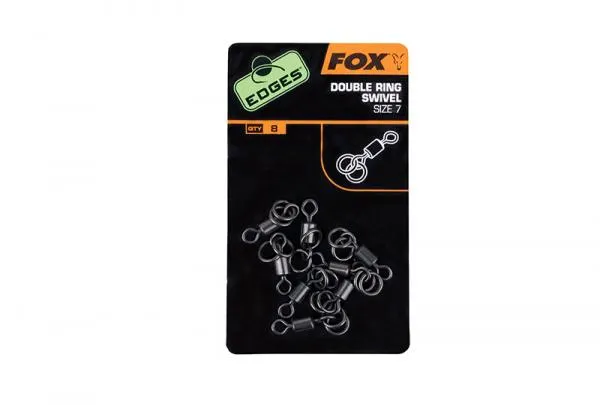 Fox Edges Double Ring Swivel sz 7 x 8 forgó