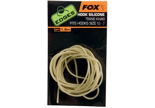 Fox EDGES Hook Silicone - Trans Khaki Hook 10 - 7 horog sz...