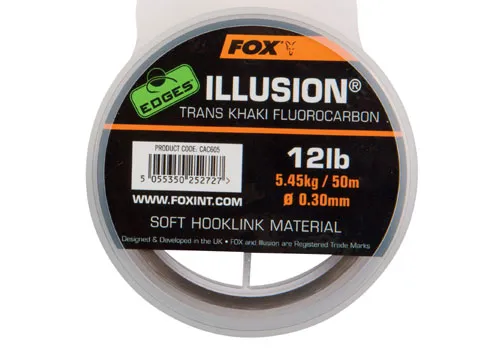 Fox EDGES Illusion Soft - Trans Khaki 12lb/0.30mm Monofil ...