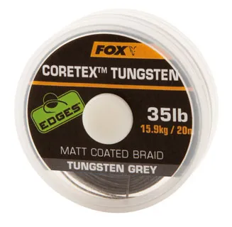 FOX Edges™ Tungsten Coretex 20lb Fonott előkezsinór