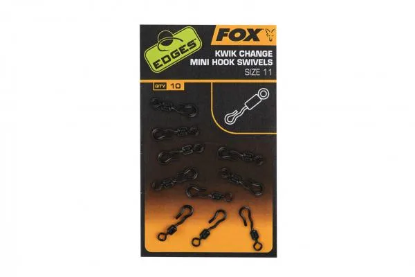 Fox Mini Hook Swivels x10 Forgókapocs