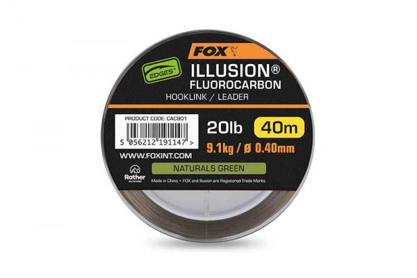 Edges Illusion Fluorocarbon 20lb 9.1kg (0.40mm) x 40m - Na...