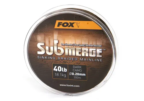 Submerge™ Sinking Braided Mainline - Dark Camo 25lb/0.16mm...