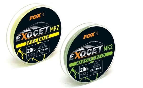 Exocet® MK2 Spod & Marker Braid - 0.18mm/20lb x300m MARKER...