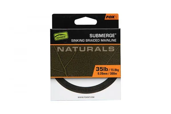 Submerge Naturals sinking braid x 300m 0.38mm 65lb/29.5kg