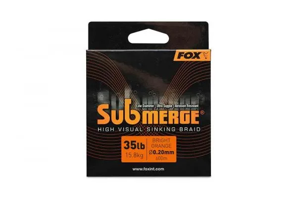 Submerge Orange sinking braid x 300m 0.38mm 65lb/29.5kg