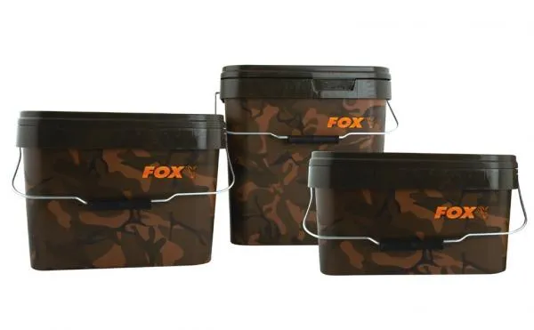FOX Camo Square bucket 5L terepmintás vödör
