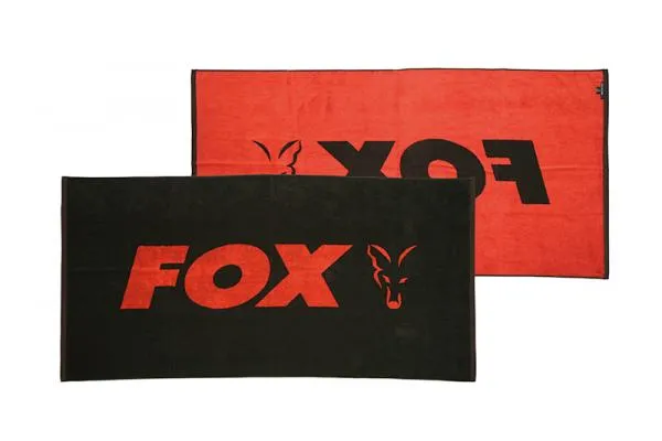 Fox beach towel Black / Orange strandtörölköző