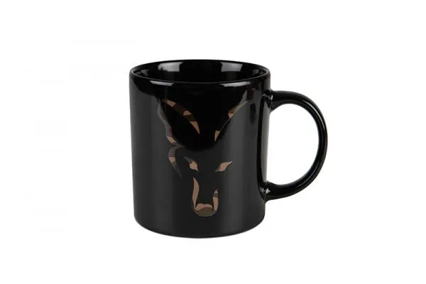 Fox Black and Camo Head Ceramic Mug bögre