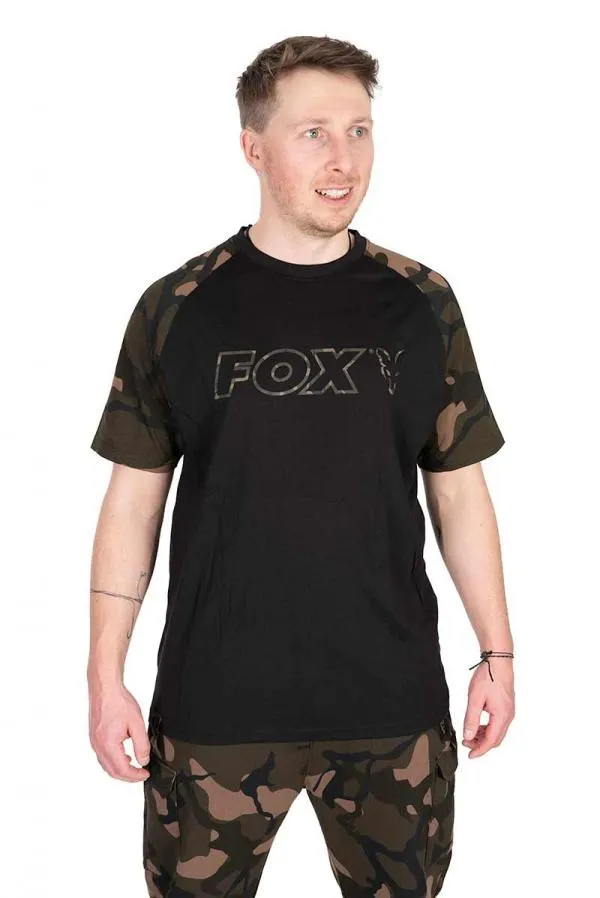 Black / Camo Outline T - large