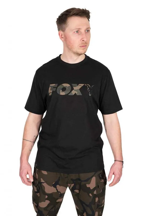 Black Camo Logo T Shirt Medium